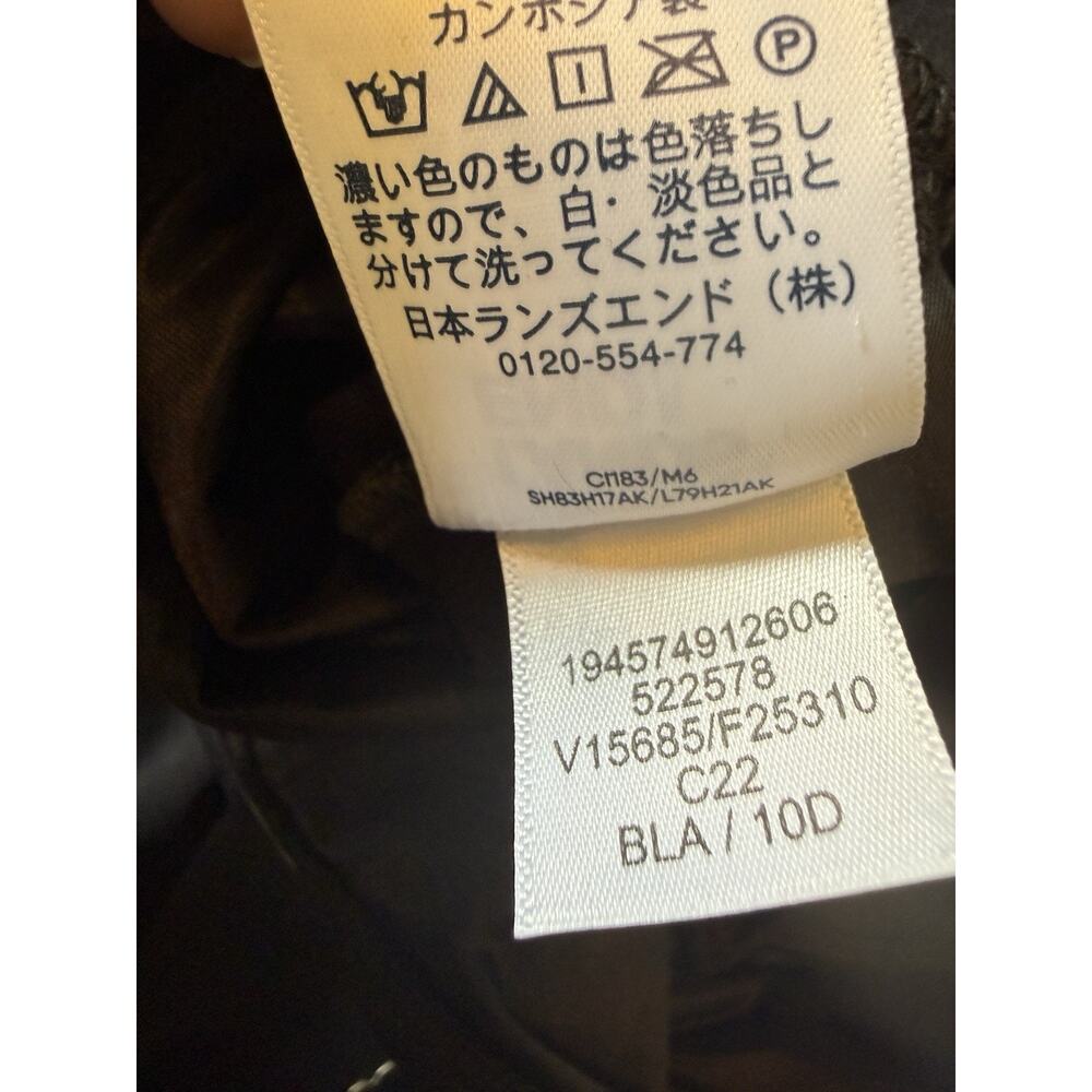 LANDS END Black Tummy Control Slimming Swim Dress Swimsuit One piece Women's 10D - Picture 4 of 7